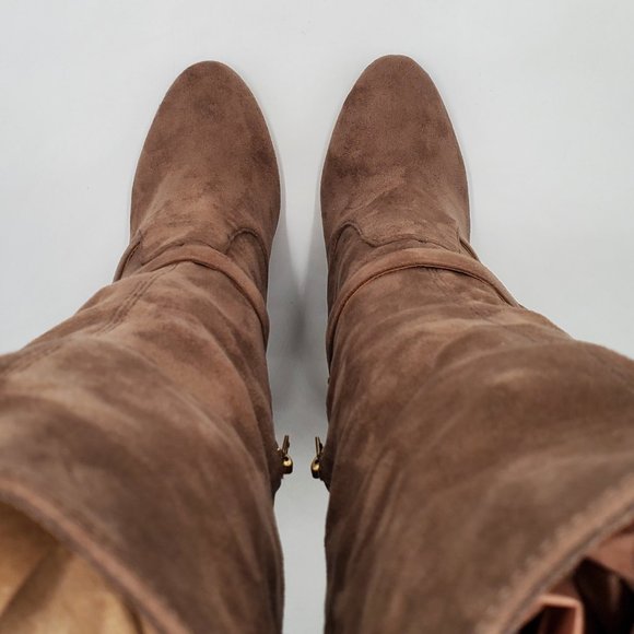 bebe Tall Logo Heeled Boots - Picture 7 of 16